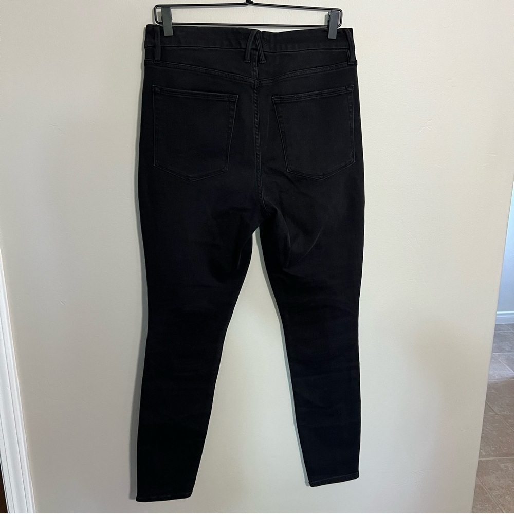 NWT Good American Black Good Waist Skinny Moto Jeans size 14 - Picture 11 of 11